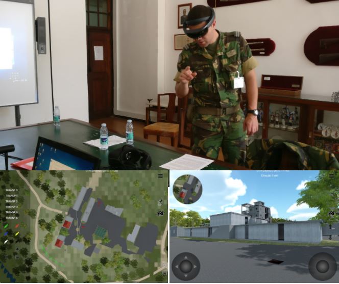 Planeamento de treino de combate em áreas edificadas, utilizando realidade virtual e aumentada